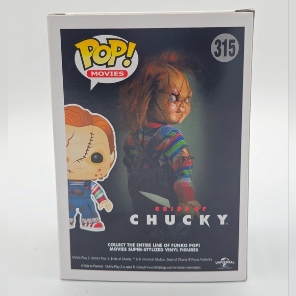 Funko POP! Bride of Chucky Bloody Chucky #315 Vinyl Figure Hot Topic Exclusive - Picture 4 of 8